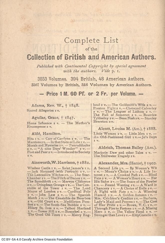 16.5 x 12 cm; + 288 p. + 32 appendix p., price of the book “Μ. 1.60” on its spine, the name of Stanley Worling is noted 